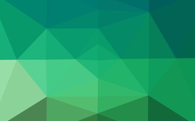 Fototapeta premium Light Green vector abstract mosaic pattern.
