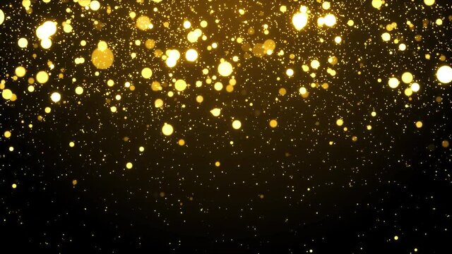 Abstract Golden Luxury and glamor Gold abstract loopable bokeh backdrop video Loop background. For event, concert, festival, music, show, party, Awards, fashion, Music, festival, stage Animation.