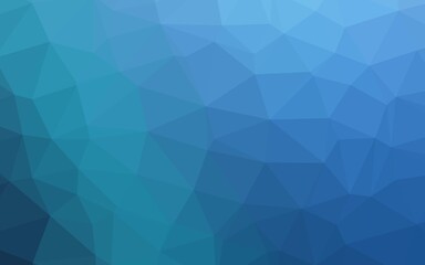 Light BLUE vector polygonal template.