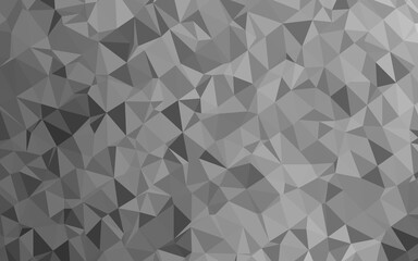 Light Silver, Gray vector polygonal template.