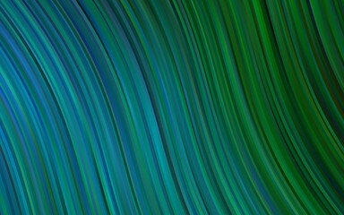 Dark Blue, Green vector template with abstract lines.