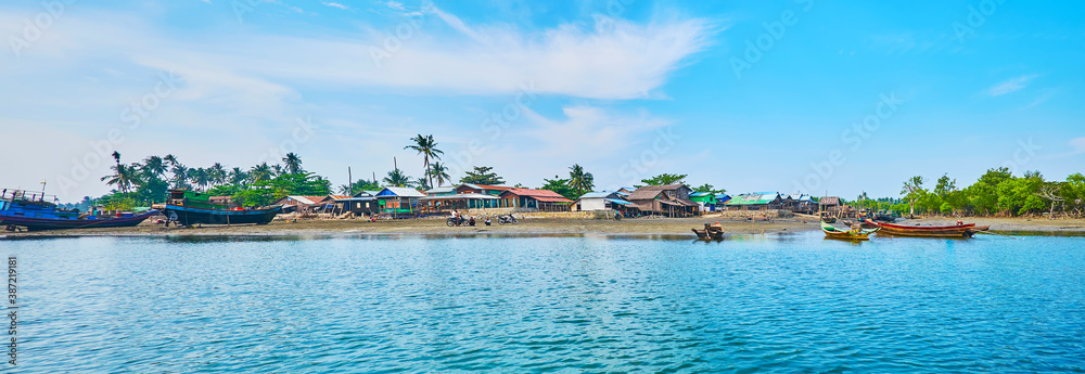 Poster Chaung Tha village, Myanmar