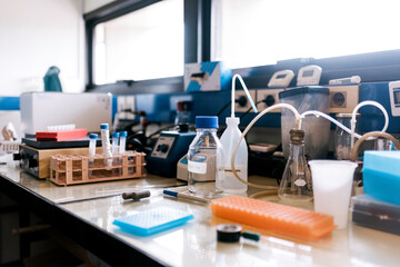 Inside a Biology Laboratory Front View