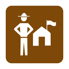 Rangers station symbol pictogram