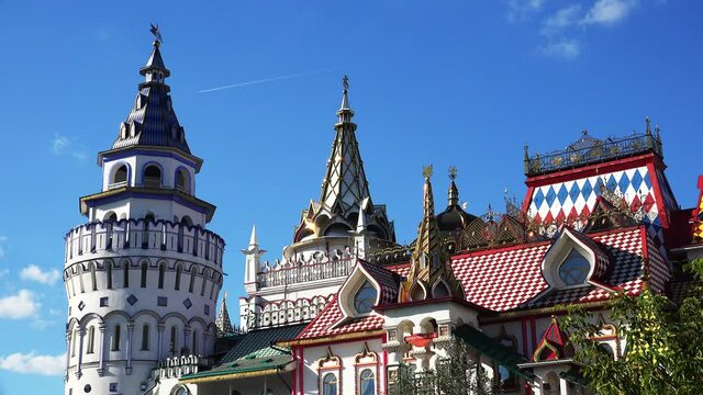Kremlin in Izmailovo. Moscow. Russia. 4K.