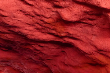 Red wave natural rock formation. Red rocks texture