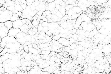 Obraz premium Natural cracks background. Vector overlay texture of cracked surface. One color graphic resource.