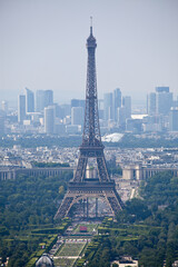 Panorama of Paris with eiffel tower, la Defence