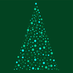 vector stylized image of a christmas tree