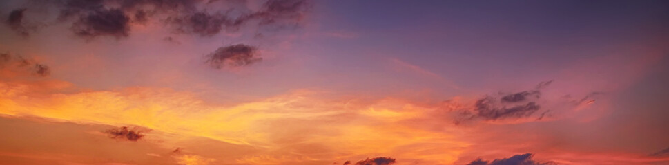 sunrise panorama scenic orange sunset sky background