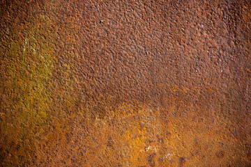 The texture of rusty metal in the sun