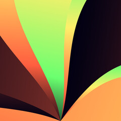 Wavy Gradient spectrum background with Sunset colors