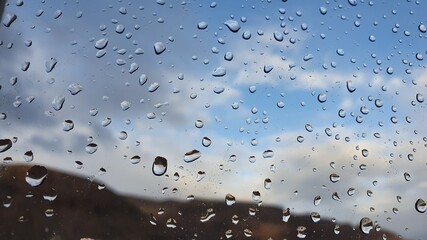 rain drops on a window
