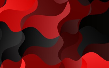Light Red vector pattern with bent ribbons.