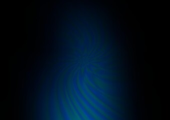 Dark BLUE vector blurred bright template.