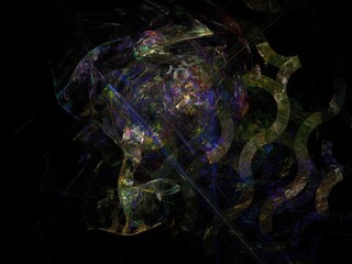 Imaginatory fractal background Image