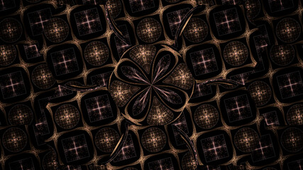 3d effect - abstract fractal pattern