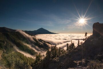 Fototapeta premium Photography where you can appreciate the Teide volcano