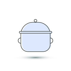 Vector cooker icon. Kitchen appliances symbol. For design, web site design, logo, app, UI/UX