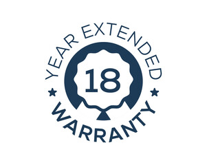 Obraz premium 18 Years Warranty images, 18 Year Extended Warranty logos