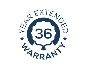 36 Years Warranty images, 36 Year Extended Warranty logos