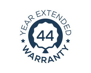 44 Years Warranty images, 44 Year Extended Warranty logos
