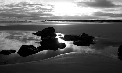 sunrise at a beach on Lanzarote
