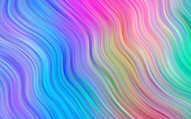 Fototapeta premium Light Multicolor, Rainbow vector background with lava shapes.