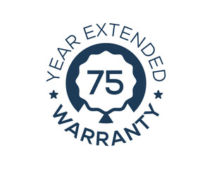 75 Years Warranty images, 75 Year Extended Warranty logos