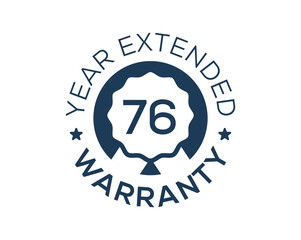 76 Years Warranty images, 76 Year Extended Warranty logos