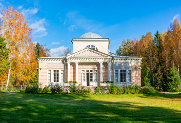 Pavilion of roses in autumn, Pavlovsk park, Russia