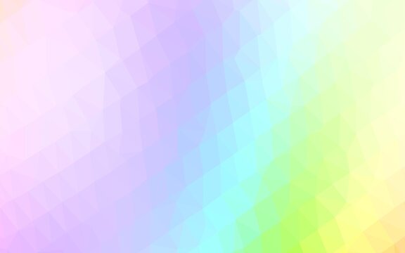 Light Multicolor, Rainbow vector polygonal background. © Dmitry