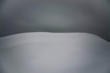 Winter landscape. Snowy hills. Abstract composition 2