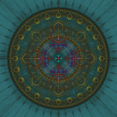 abstract fractal circle graphic