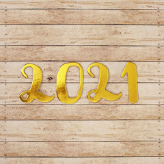 2021 new year background gold numbers