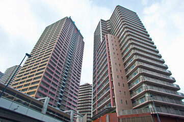 Obraz premium 川崎の高層ビル群
