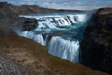 Islande, chute d'eau Gullfoss