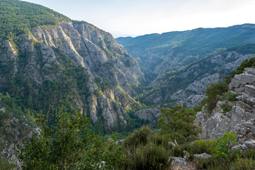 Fototapeta na wymiar Heaven in the Mount Ida in autumn, Sahindere canyon, Edremit,Balikesir_Turkey