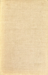Fototapeta na wymiar Textile texture. Old book cover. Rough canvas surface. Blank retro page. Empty place for text. Perfect for background and vintage style design.