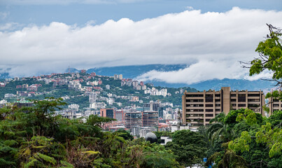 Caracas view from La Trinidad with the Avila at the background. Venezuela