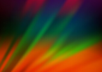 Dark Multicolor, Rainbow vector pattern with narrow lines.