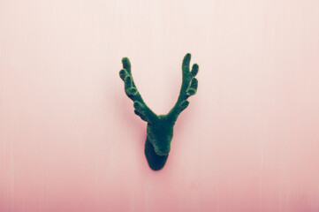 Head of Deer with antlers, Christmas decoration