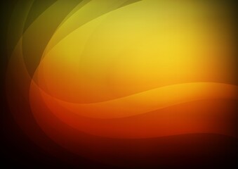 Dark Orange vector backdrop with bent lines.