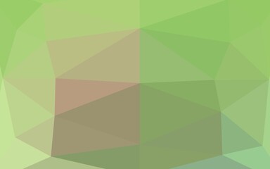 Obraz premium Light Green, Red vector abstract polygonal cover.