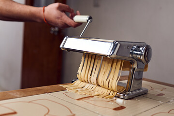 preparation of pasta by hand