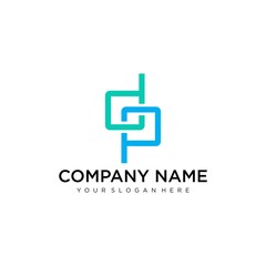 Letter DP line logo design. Linear creative minimal monochrome monogram symbol. Universal elegant vector sign design. Premium business logotype. Graphic alphabet symbol for corporate business identity