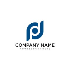 Letter DP line logo design. Linear creative minimal monochrome monogram symbol. Universal elegant vector sign design. Premium business logotype. Graphic alphabet symbol for corporate business identity