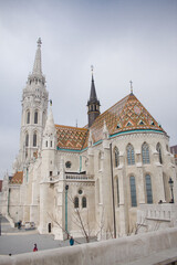 Naklejka premium Matthias Church or Church of Our Lady in Budapest Castle, Hungary