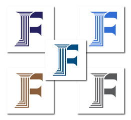F Law Firm Logo Design Concept