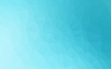 Light BLUE vector triangle mosaic template.